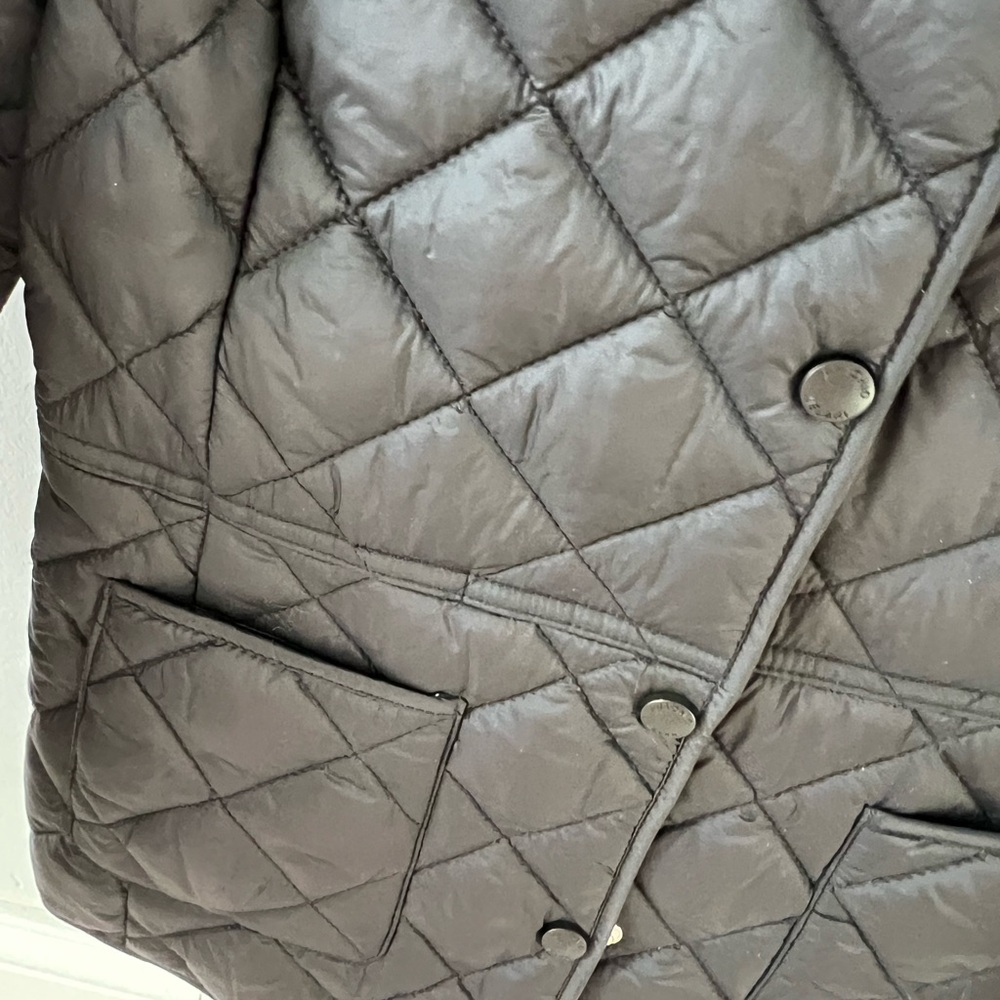 Antonio Melani Claudia Quilted Puffer Jacket Black Lightweight Size 0 - Picture 4 of 5